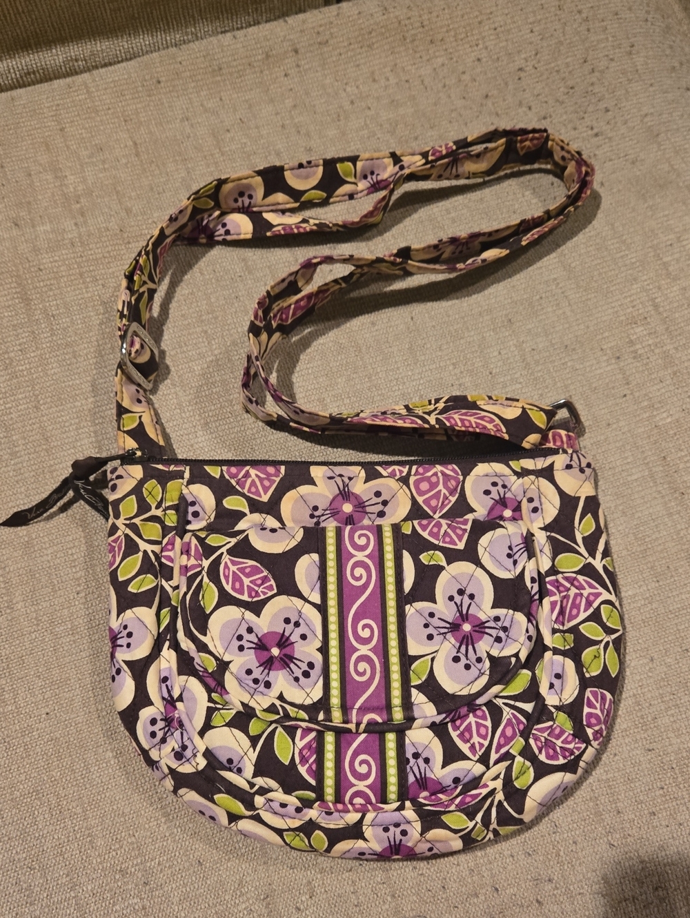 Vera Bradley Plum Petals Crossbody